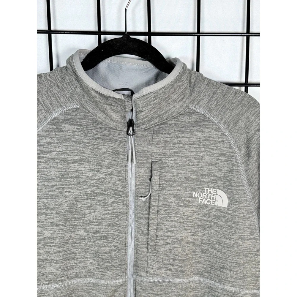 The North Face Canyonlands Full Zip Mens L Heather Gray Fleece Lined‎ Outdoor